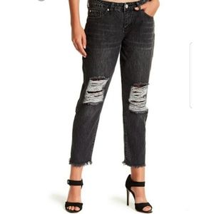 FINAL PRICE Ashley Mason Black Distressed Denim